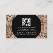 Houtkorrel Rustic Wedding Details QR Code Informatiekaartje (Achterkant)