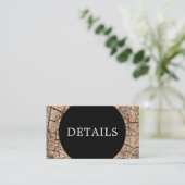 Houtkorrel Rustic Wedding Details QR Code Informatiekaartje (Staand voorkant)