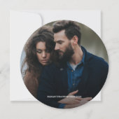 Houtkorrel Rustic Wedding Save the date foto Kaart (Achterkant)