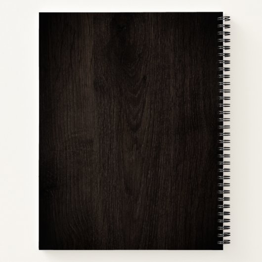 Houtkorrel — spiral notebook notitieboek (Achterkant)