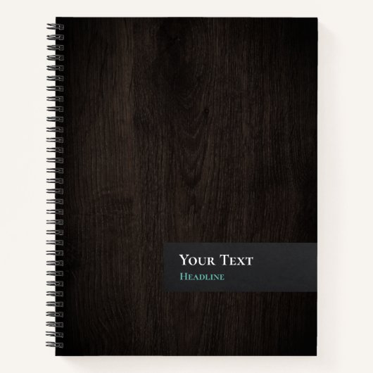 Houtkorrel — spiral notebook notitieboek (Voorkant)