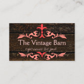 Houtkorrelblik -  perscrollers visitekaartje (Voorkant)