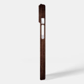 Houtkorrelhout met monogram, gepersonaliseerde naa Case-Mate iPhone case (Achterkant / Links)