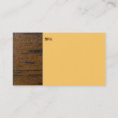 Houtkorrelkaart Visitekaartje (Achterkant)