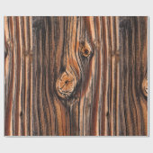 Houtkorrelpatroon Cadeaupapier (Vlak)