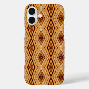 Houtkorrelpatroon iPhone 16 Plus Hoesje
