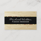Houtkorrelpatroon | Goudstrim Visitekaartje (Voorkant)