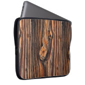 Houtkorrelpatroon Laptop Sleeve (Voorkant Rechts)