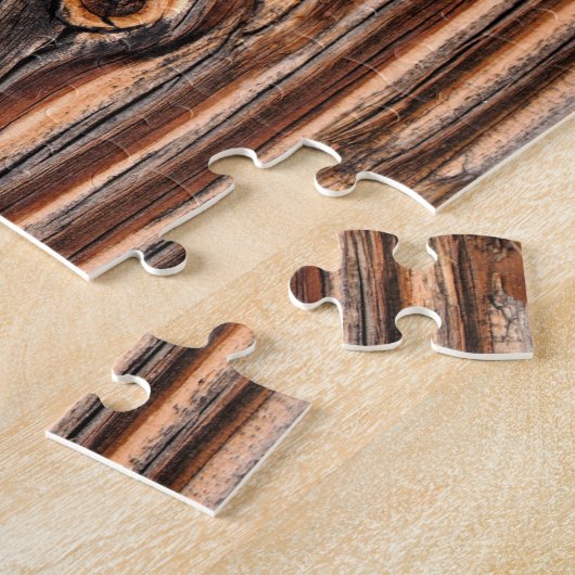 Houtkorrelpatroon Legpuzzel (Zijkant)