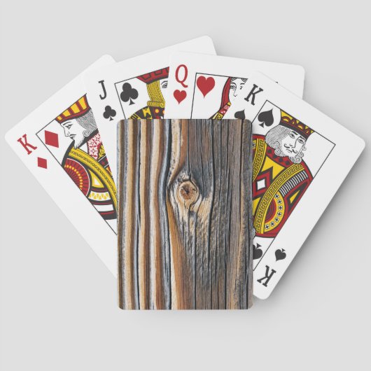 Houtkorrelpatroon Pokerkaarten (Achterkant)
