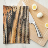 Houtkorrelpatroon Theedoek (Quarter Fold)
