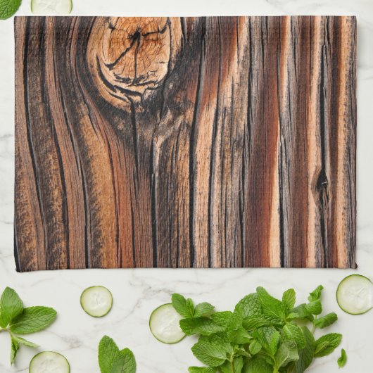 Houtkorrelpatroon Theedoek (Gevouwen)