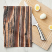 Houtkorrelpatroon Theedoek (Quarter Fold)