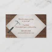 Houtkorrelpatroon Visitekaartje (Achterkant)