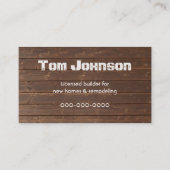 Houtkorrelpatroon Visitekaartje (Voorkant)