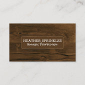 Houtkorrels Achtergrond Visitekaartje (Voorkant)