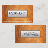 Houtkorrels Achtergrond Visitekaartje (Voorkant / Achterkant)