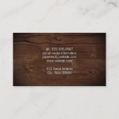 Houtkorrels Achtergrond Visitekaartje (Achterkant)