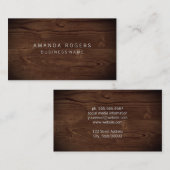 Houtkorrels Achtergrond Visitekaartje (Voorkant / Achterkant)