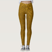 Houtkorrels afdrukken leggings (Voorkant)