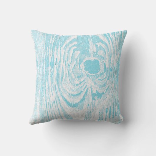Houtkorrels Aqua Pattern Pillow Kussen (Achterkant)