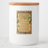 Houtkorrels, bijtende boomschors, Logo Voedselcontainer Etiket (Voorkant)