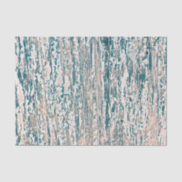 Houtkorrels Blauwgroen Tan White Rustic Country Te Tissuepapier