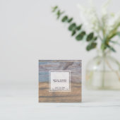 Houtkorrels Eenvoudige Visitekaartjes (Staand voorkant)
