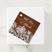 Houtkorrels en houten snoepjes bedankjes labels (In situ)