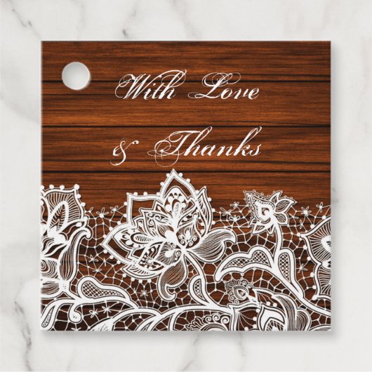 Houtkorrels en houten snoepjes bedankjes labels (Voorkant)