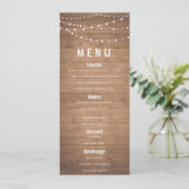 Houtkorrels en strijklampjes menu (Staand voorkant)