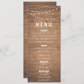 Houtkorrels en strijklampjes menu (Voorkant / Achterkant)