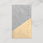 Houtkorrels en -textuur visitekaartje (Achterkant)
