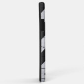 Houtkorrels Gedopt zwart en wit Case-Mate iPhone Case (Achterkant/rechts)