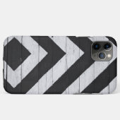 Houtkorrels Gedopt zwart en wit Case-Mate iPhone Case (Achterkant (horizontaal))