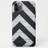 Houtkorrels Gedopt zwart en wit Case-Mate iPhone Case (Achterkant)
