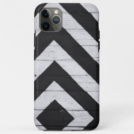 Houtkorrels Gedopt zwart en wit Case-Mate iPhone Case