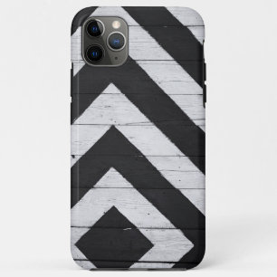 Houtkorrels Gedopt zwart en wit Case-Mate iPhone Case