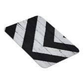 Houtkorrels Gedopt zwart en wit Magneet (Rechterzijde)