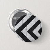 Houtkorrels Gedopt zwart en wit Ronde Button 5,7 Cm (Voorkant /achterkant)