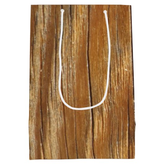 Houtkorrels Gift Bag Medium Cadeauzakje (Achterkant)