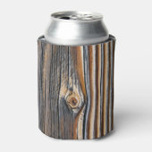 Houtkorrels Knot Texture Blikjeskoeler (Blikje Voorkant)