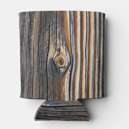 Houtkorrels Knot Texture Blikjeskoeler (Achterkant)