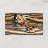 Houtkorrels Knot Texture Visitekaartje (Voorkant)