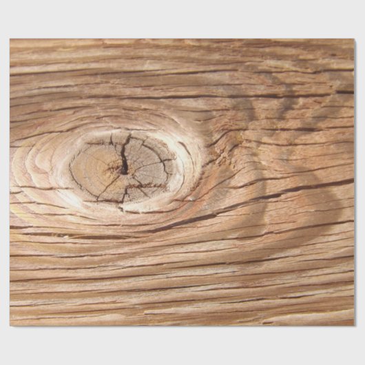 Houtkorrels Knothole-verpakkingspapier Cadeaupapier (Vlak)