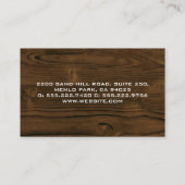 Houtkorrels | Metaalzaag Visitekaartje (Achterkant)