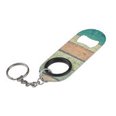 Houtkorrels Mini Flessenopener (Voorkant Gekanteld)