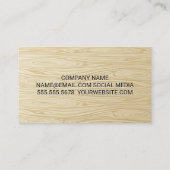 Houtkorrels | Monogram Visitekaartje (Achterkant)