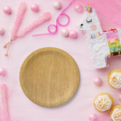 Houtkorrels Papieren Bordje (Feest)