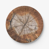 Houtkorrels Papieren Bordje (Voorkant)